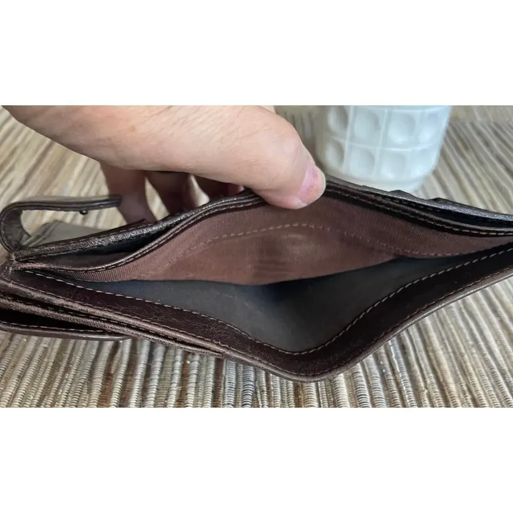 Fendi Zucca Print brown bifold wallet